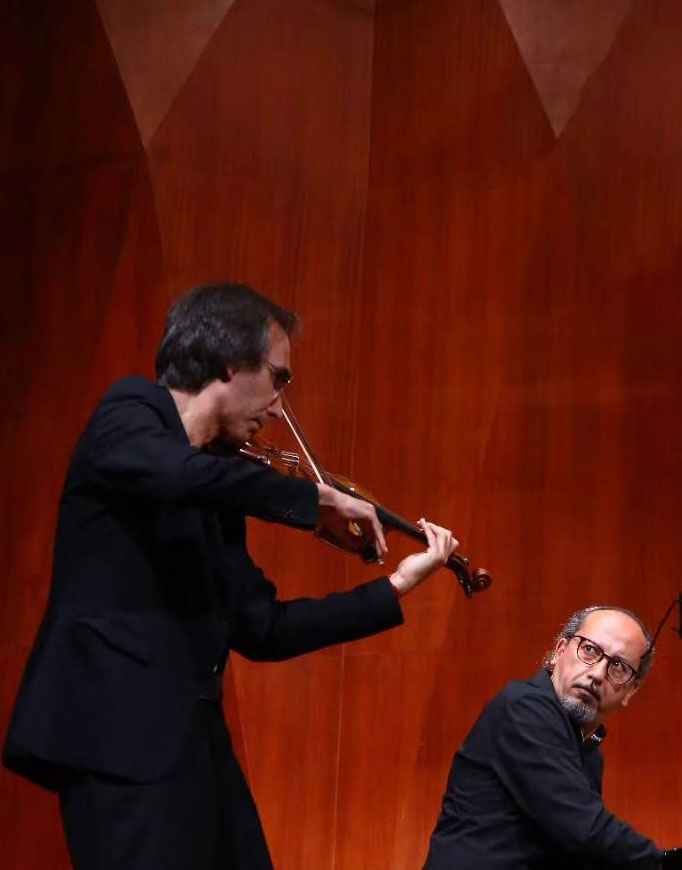 Em recital com Mauro Dilema, 2023